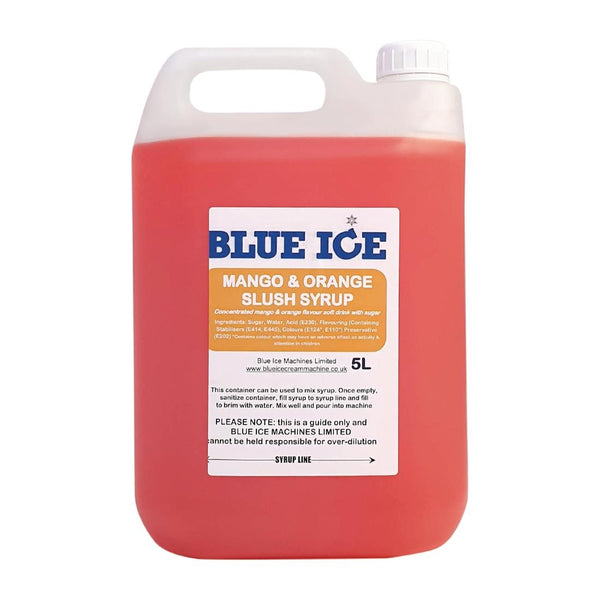 Blue Ice Slush Mix Mango- und Orangengeschmack, 5 l (4er-Pack)