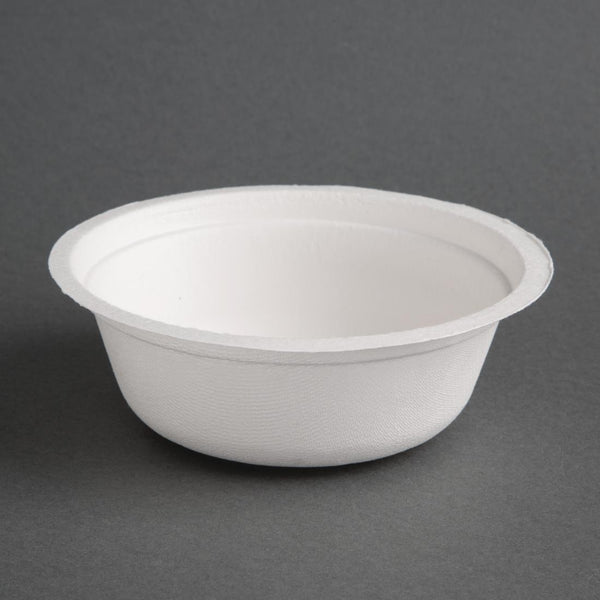 Fiesta kompostierbare Bagasse-Schalen, rund, 340 ml, 50 Stück