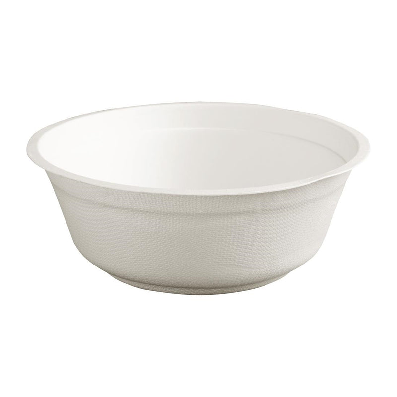 Fiesta kompostierbare Bagasse-Schalen, rund, 900 ml, 50 Stück