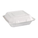 Fiesta kompostierbare Bagasse-Lebensmittelbehälter mit Scharnier, 236 mm, 200 Stück