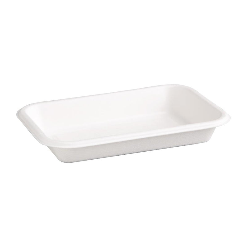 Fiesta kompostierbare Bagasse-Lebensmitteltabletts, 340 ml (50 Stück)