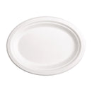 Fiesta kompostierbare ovale Bagasse-Teller, 198 mm, 50 Stück