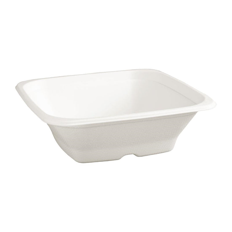 Fiesta Compostable Bagasse Square Bowls 24oz (Pack of 50)