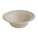 Fiesta Kompostierbare Bagasse-Rundschalen, natürliche Farbe, 325 ml, 50 Stück