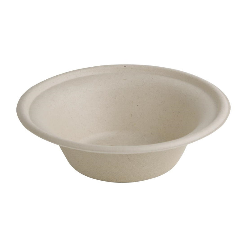 Fiesta Compostable Bagasse Round Bowls Natural Colour 11oz (Pack of 50)