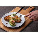 Olympia-Holzbrett mit Eichenholzgriff, groß, 350 mm