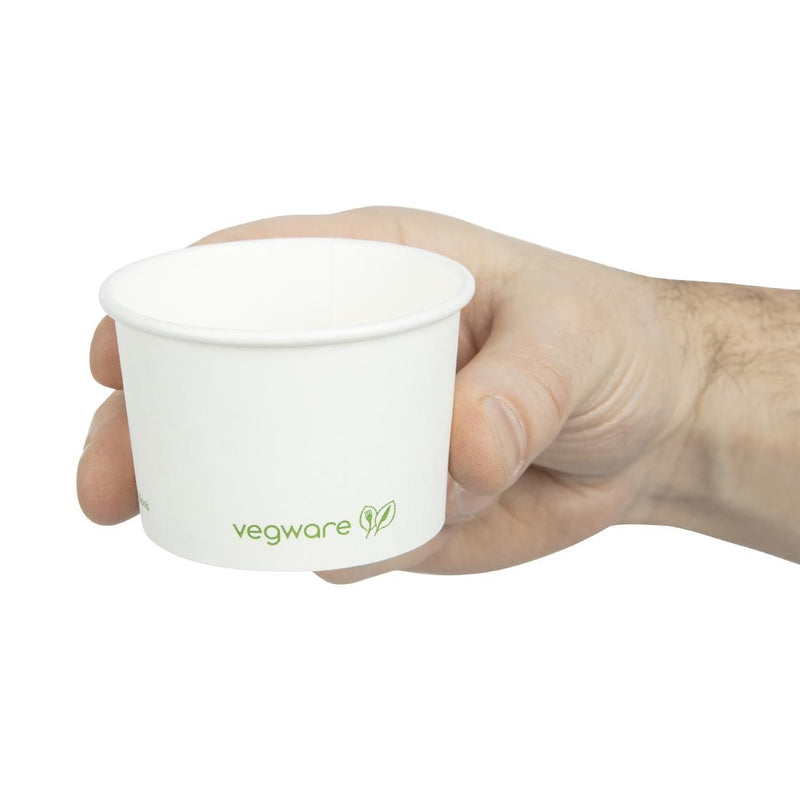 Vegware Compostable Hot Food Pots 110ml / 4oz (Pack of 1000)