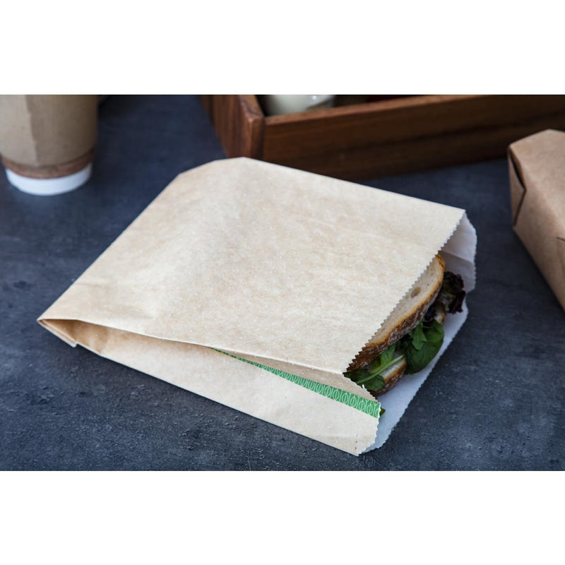 Vegware Compostable Therma Paper Hot Food Bags 229 x 165mm (Pack of 500)