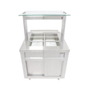 Parry Flexi-Serve Ambient Cupboard with Chilled Well and LED Illuminated Gantry FS-AW2PACK