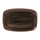 Churchill Stonecast Patina Oblong Plates Iron Black 343x235mm (Pack of 6)