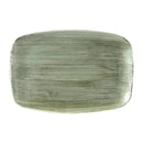 Churchill Stonecast Patina längliche Teller, brüniert, grün, 343 x 235 mm, 6 Stück