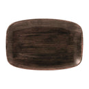 Churchill Stonecast Patina längliche Teller, Eisen, Schwarz, 305 x 198 mm, 6 Stück