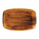 Churchill Stonecast Patina, längliche Teller, Vintage-Kupfer, 305 x 198 mm, 6 Stück