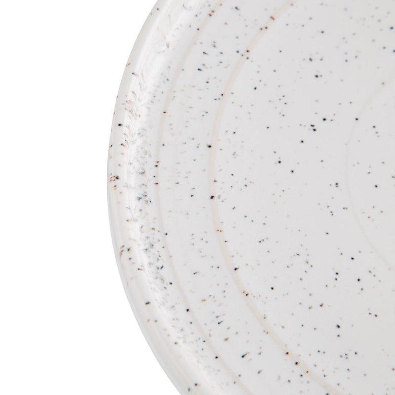 Olympia Cavolo White Speckle Flat Round Plate - 270mm (Box 4)