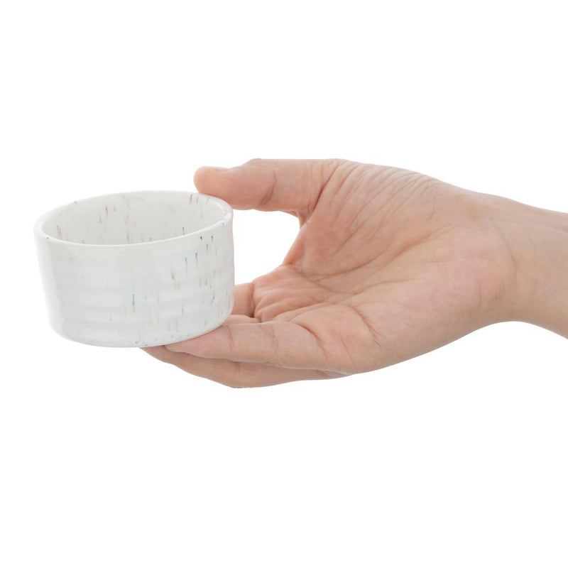 Olympia Cavolo White Speckle Dipping Dish - 67mm (Box 12)