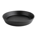 Olympia Cavolo Textured Black Flat Round Bowl - 220mm (Box 4)