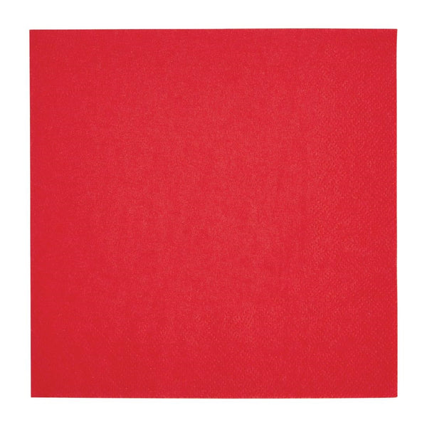 Fiesta Recycelbare Lunch-Serviette, Rot, 33 x 33 cm, 2-lagig, 1/4-Falz (2000 Stück)