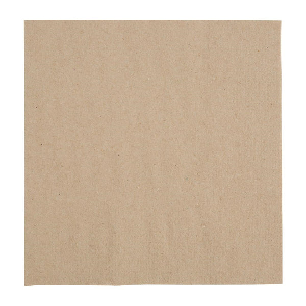 Fiesta Recyclable Recycelte Lunch-Serviette, Kraftpapier, 33 x 33 cm, 2-lagig, 1/4-Falz (2000 Stück)