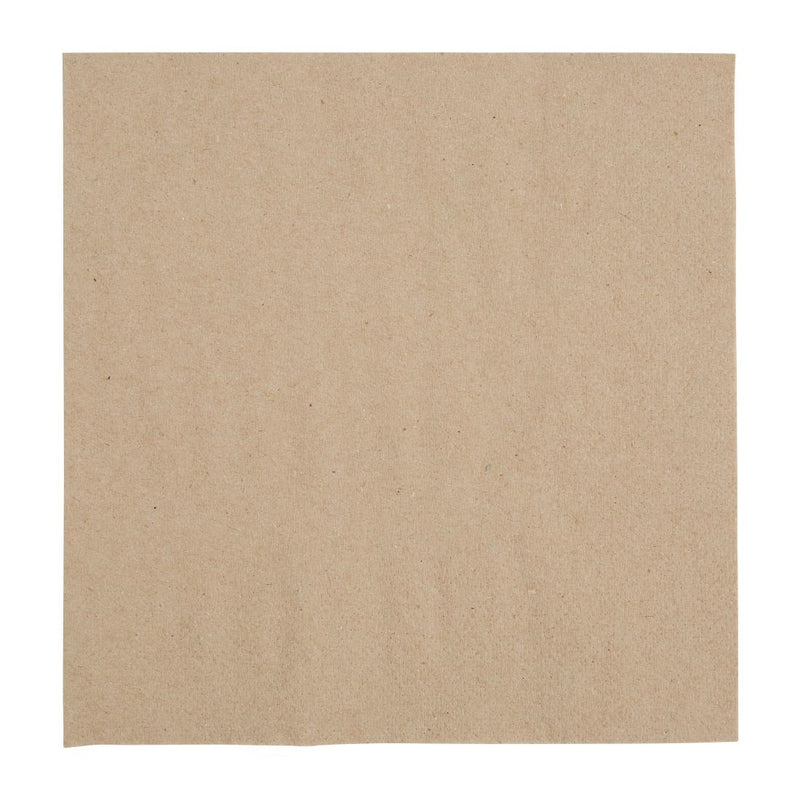 Fiesta Recyclable Recycelte Lunch-Serviette, Kraftpapier, 33 x 33 cm, 2-lagig, 1/4-Falz (2000 Stück)