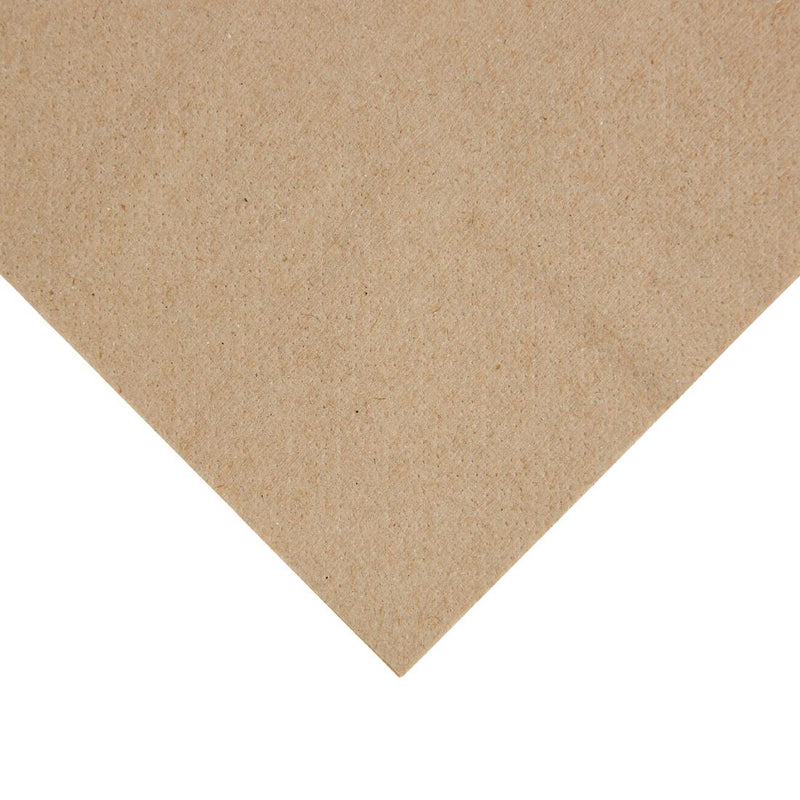 Fiesta Recyclable Recycelte Lunch-Serviette, Kraftpapier, 33 x 33 cm, 2-lagig, 1/4-Falz (2000 Stück)