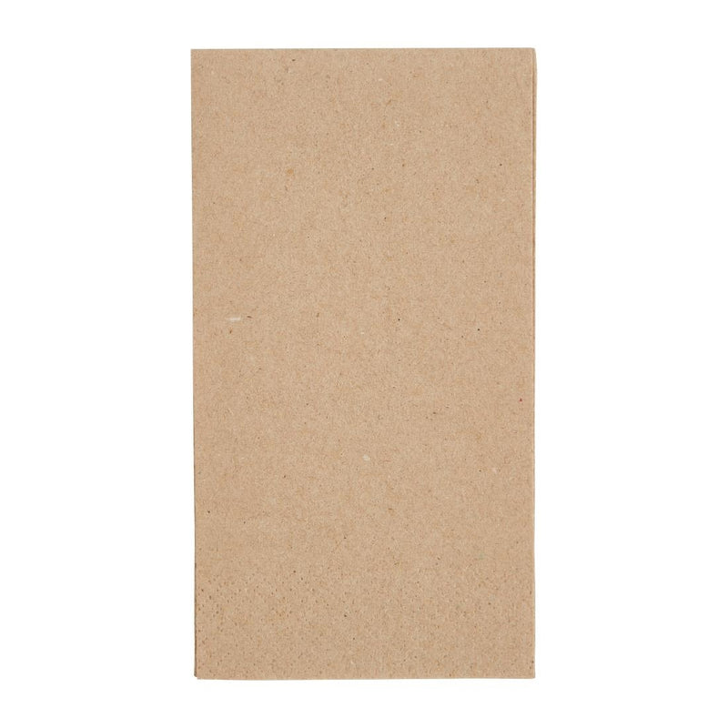 Fiesta Recyclable Recycelte Lunch-Servietten aus Kraftpapier, 33 x 33 cm, 2-lagig, 1/8-Falz (2000 Stück)