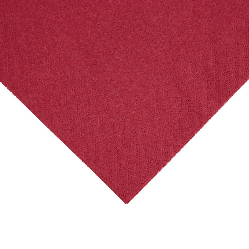 Fiesta Recyclable Dinner Napkin Bordeaux 40x40cm 3ply 1/4 Fold (Pack of 1000)