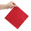 Fiesta Recyclable Dinner Napkin Red 40x40cm 3ply 1/4 Fold (Pack of 1000)