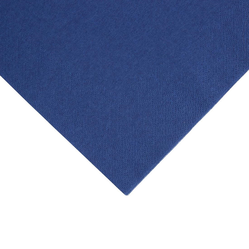 Fiesta Recyclable Dinner Napkin Dark Blue 40x40cm 3ply 1/4 Fold (Pack of 1000)