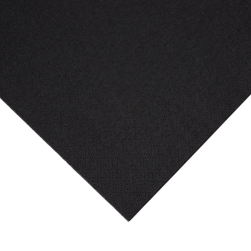 Fiesta Recyclable Dinner Napkin Black 40x40cm 3ply 1/4 Fold (Pack of 1000)