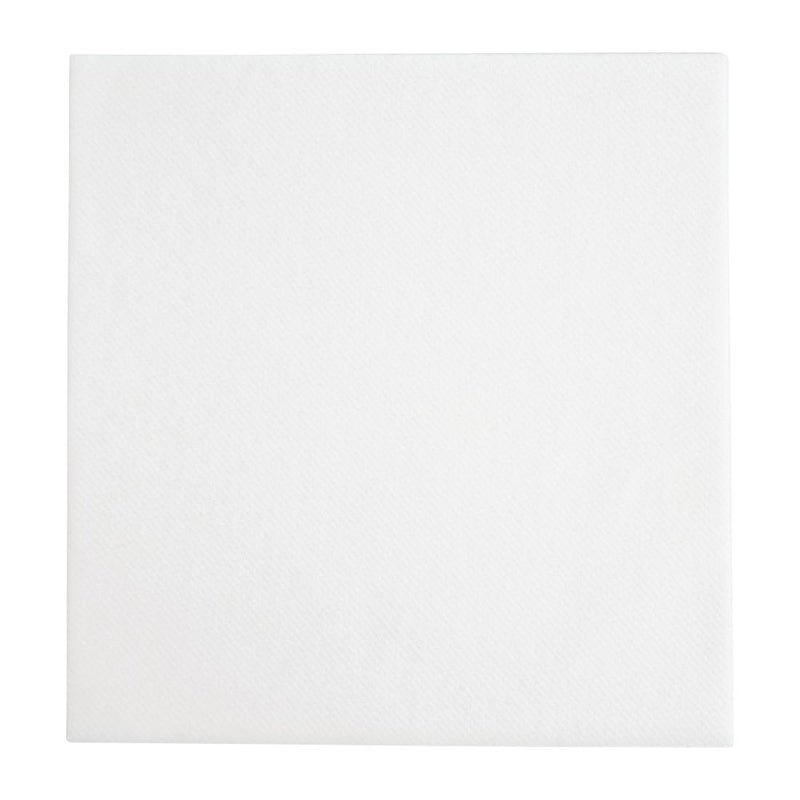 Fiesta Recyclable Premium Tablin Dinner Napkin White 40x40cm Airlaid 1/4 Fold (Pack of 500)