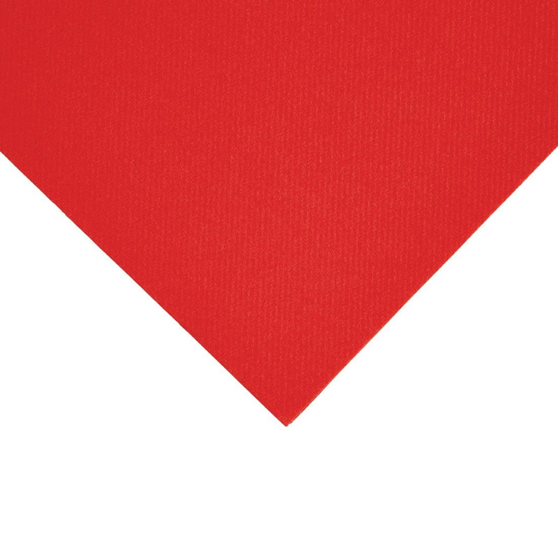 Fiesta Recyclebare Premium Tablin-Dinnerserviette, Rot, 40 x 40 cm, Airlaid, 1/4-Falz, 500 Stück