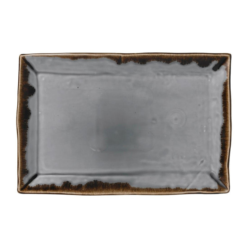 Dudson Harvest Grey Rectangle Tray 283 x 187mm (Pack of 6)