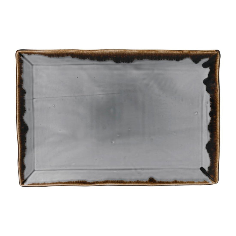 Dudson Harvest Grey Rectangle Tray 343 x 232mm (Pack of 6)