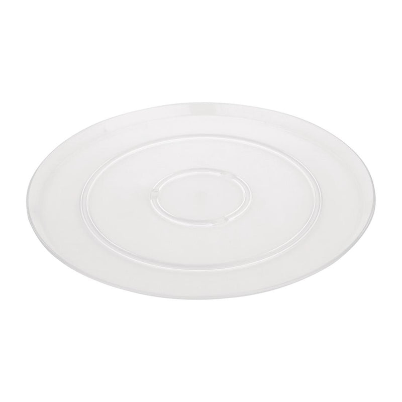 Olympia Kristallon Polycarbonate Display Plate Clear 282(Ø)mm