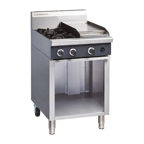 Blue Seal Cobra Natural Gas Range 2 Burner with Griddle C6CN