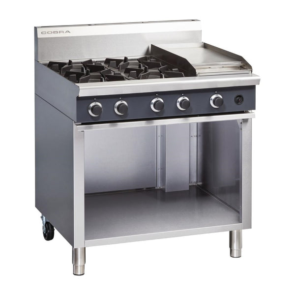 Blue Seal Cobra Natural Gas Range 4 Burner with Griddle C9CN