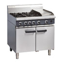 Blue Seal Cobra Natural Gas Range 4 Brenner Statischer Ofen mit Grillplatte CR9CN