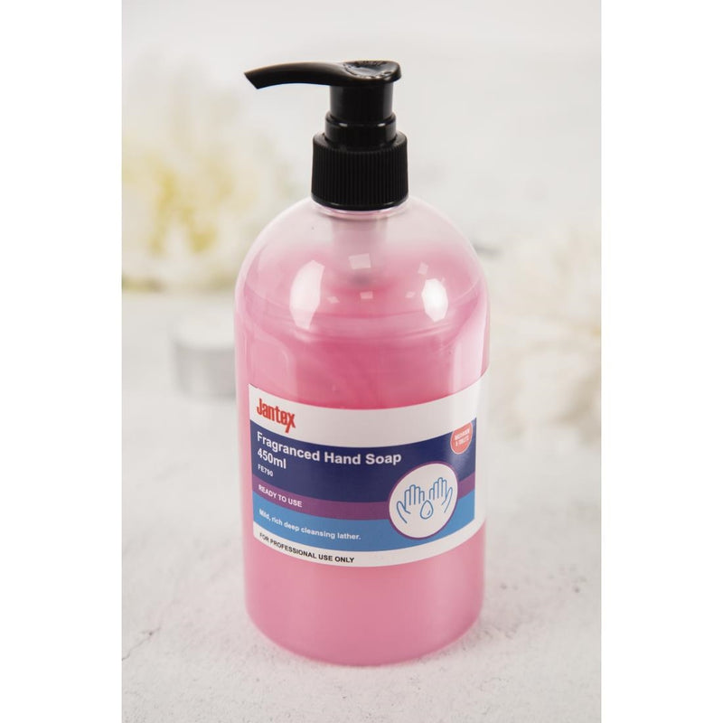 Jantex Fragranced Hand Soap Pink Pearl Ready To Use 450ml