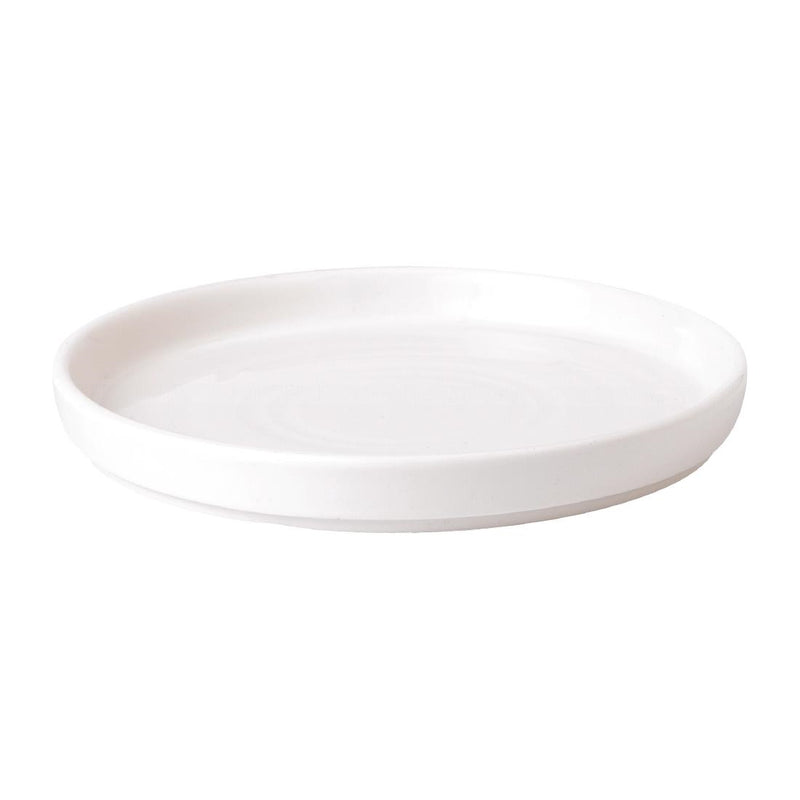 White Walled Plate 6 1/8 " (Box 6)