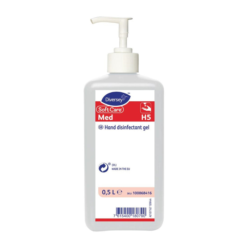 Diversey SoftCare H5 Alkohol Händedesinfektionsgel 500 ml (Einzelpackung)