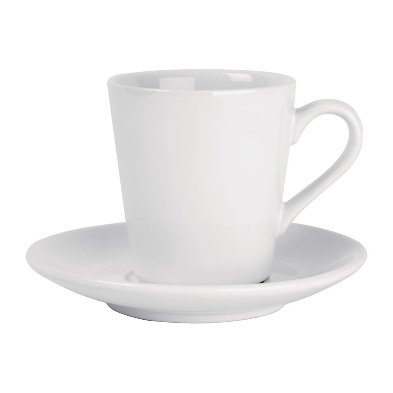 Olympia Cafe White Saucer (Fits FF991) - 135mm 5 3/10" (Box 12)