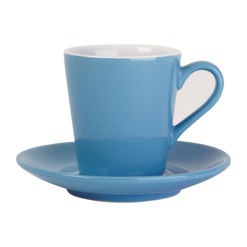 Olympia Cafe Blue Saucer (Fits FF994) - 135mm 5 3/10" (Box 12)