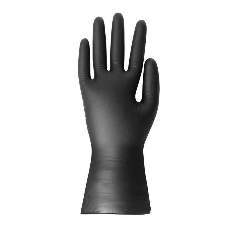 Hygiplas Vinyl Black Powder Free Glove S - pack 100