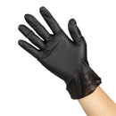 Hygiplas Gant Vinyle Noir Non Poudré S - paquet de 100