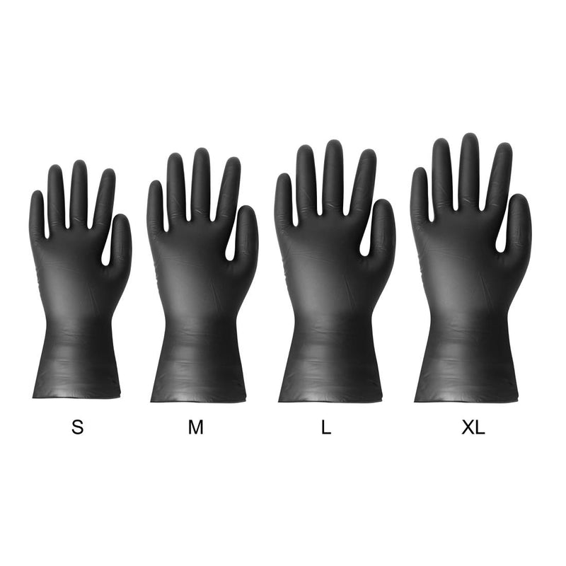 Hygiplas Vinyl Black Powder Free Glove XL - pack 100