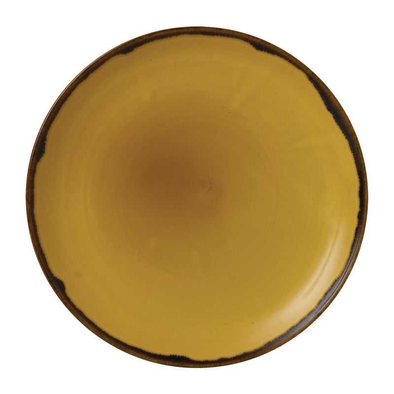 Dudson Harvest Dudson Mustard Coupe Plate 260mm (Pack of 12)