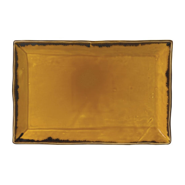 Dudson Harvest Dudson Mustard Rectangular Tray 285mm (Pack of 6)