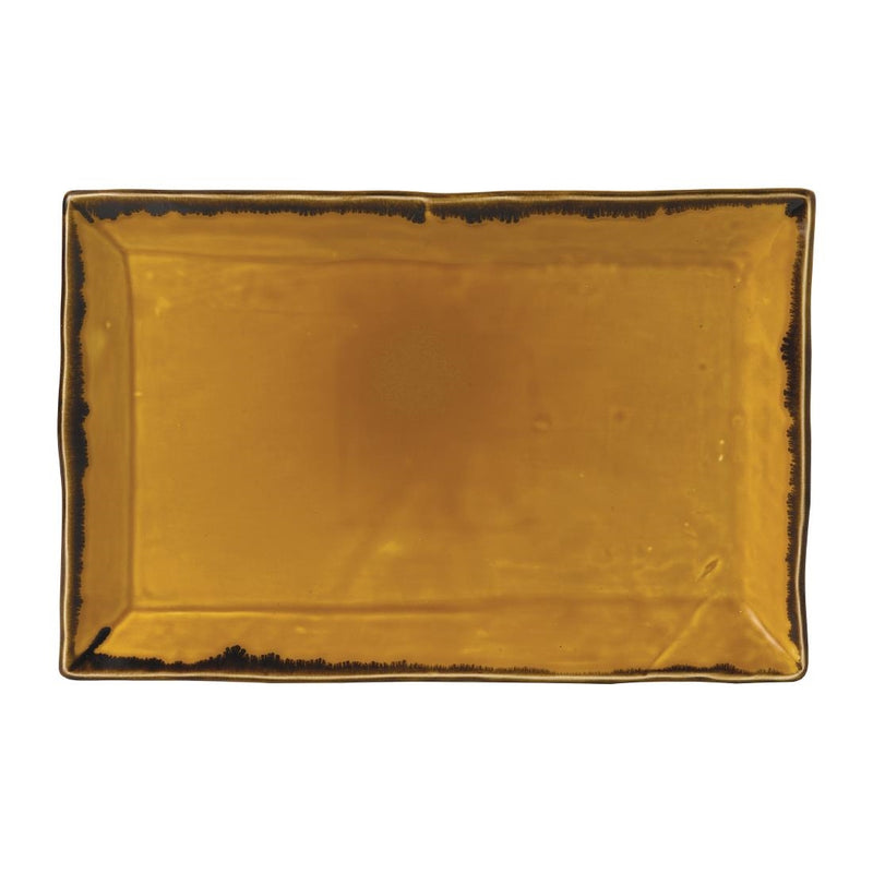 Dudson Harvest Dudson Mustard Rectangular Tray 285mm (Pack of 6)