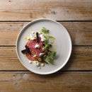 Weißwandiger Pergamentteller 10 1/4 Zoll (Box 6)