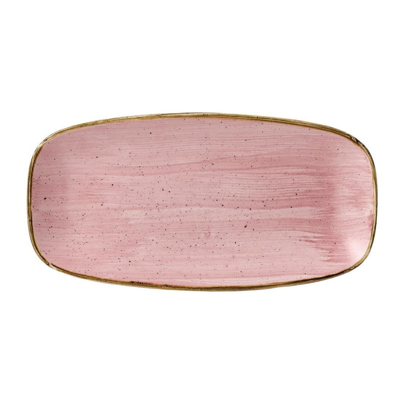 Stonecast Petal Pink Chefs' Oblong Plate No. 3 11 3/4 x 6 " (Pack of 12)